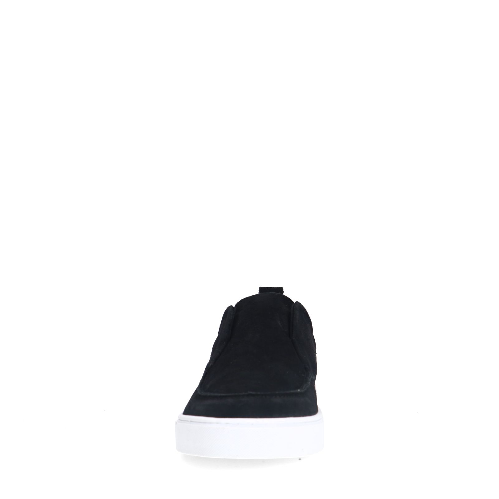 Schwarze Veloursleder-Loafer