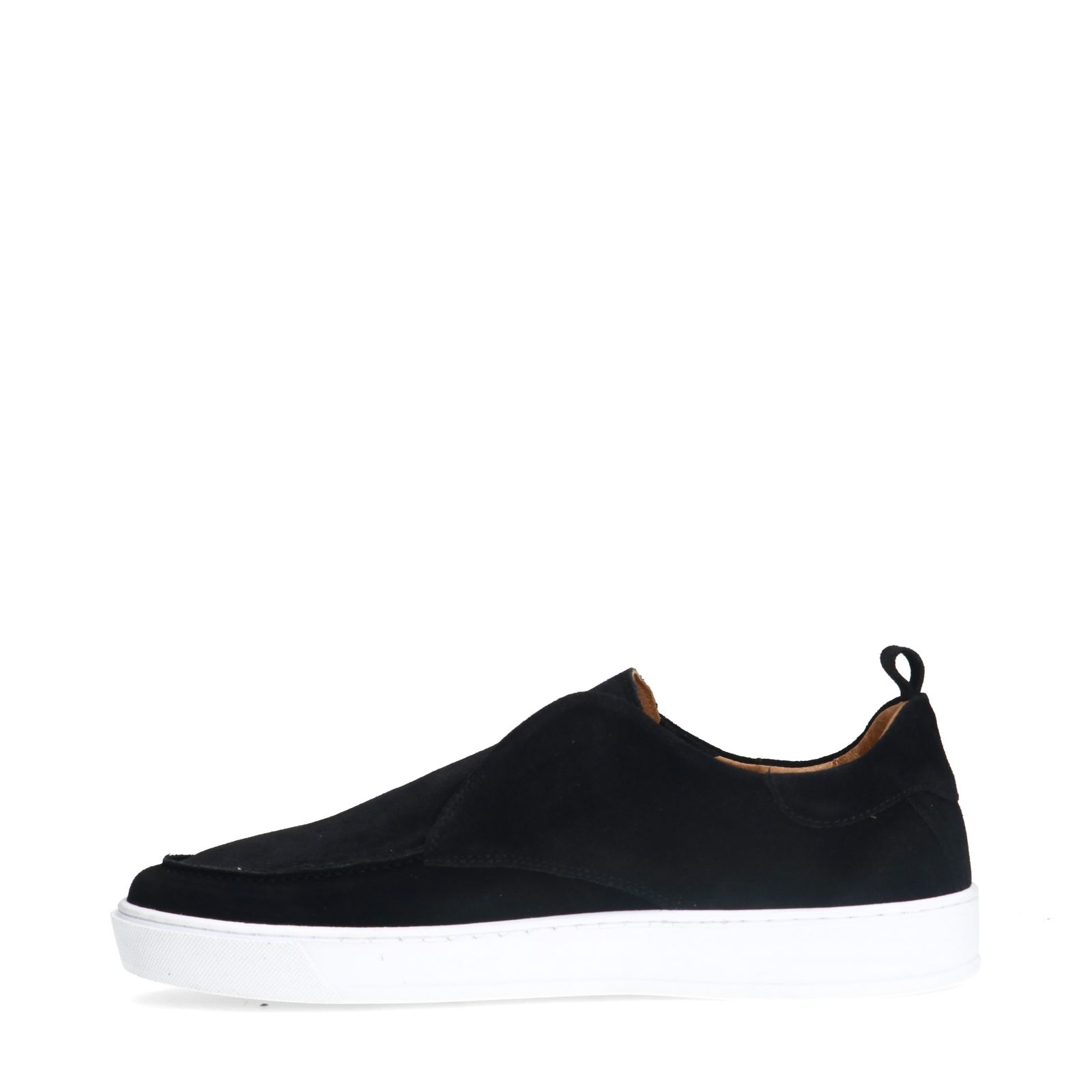 Schwarze Veloursleder-Loafer