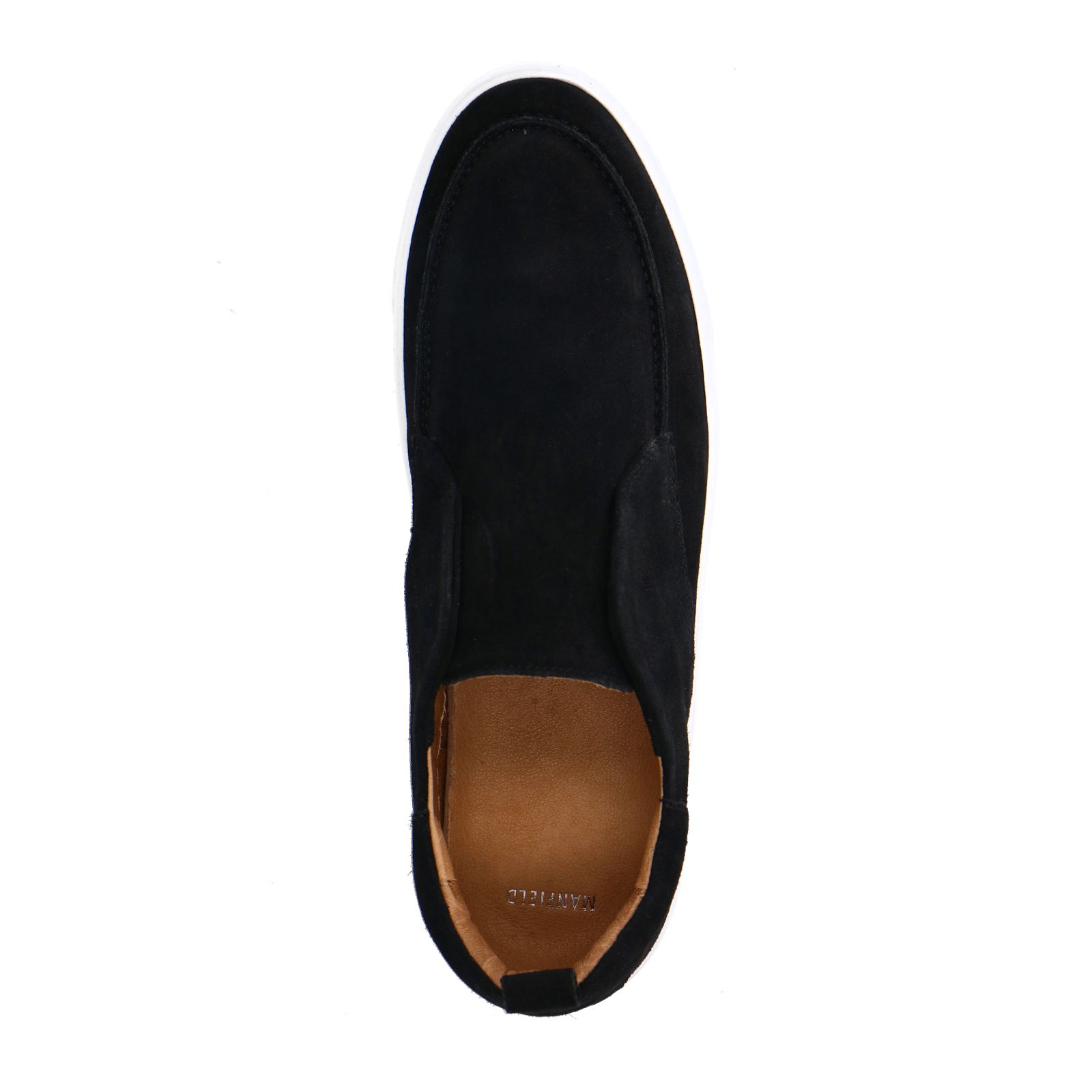Zwarte suède loafers