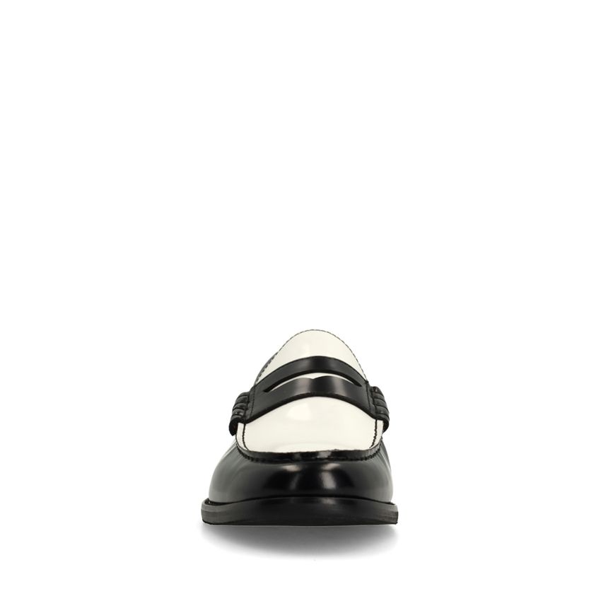 Zwarte leren loafers