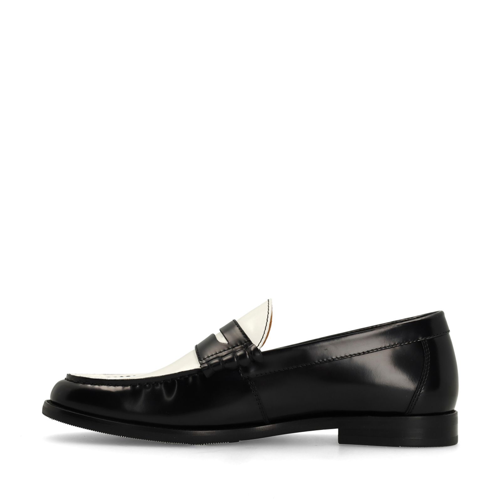 Zwarte leren loafers