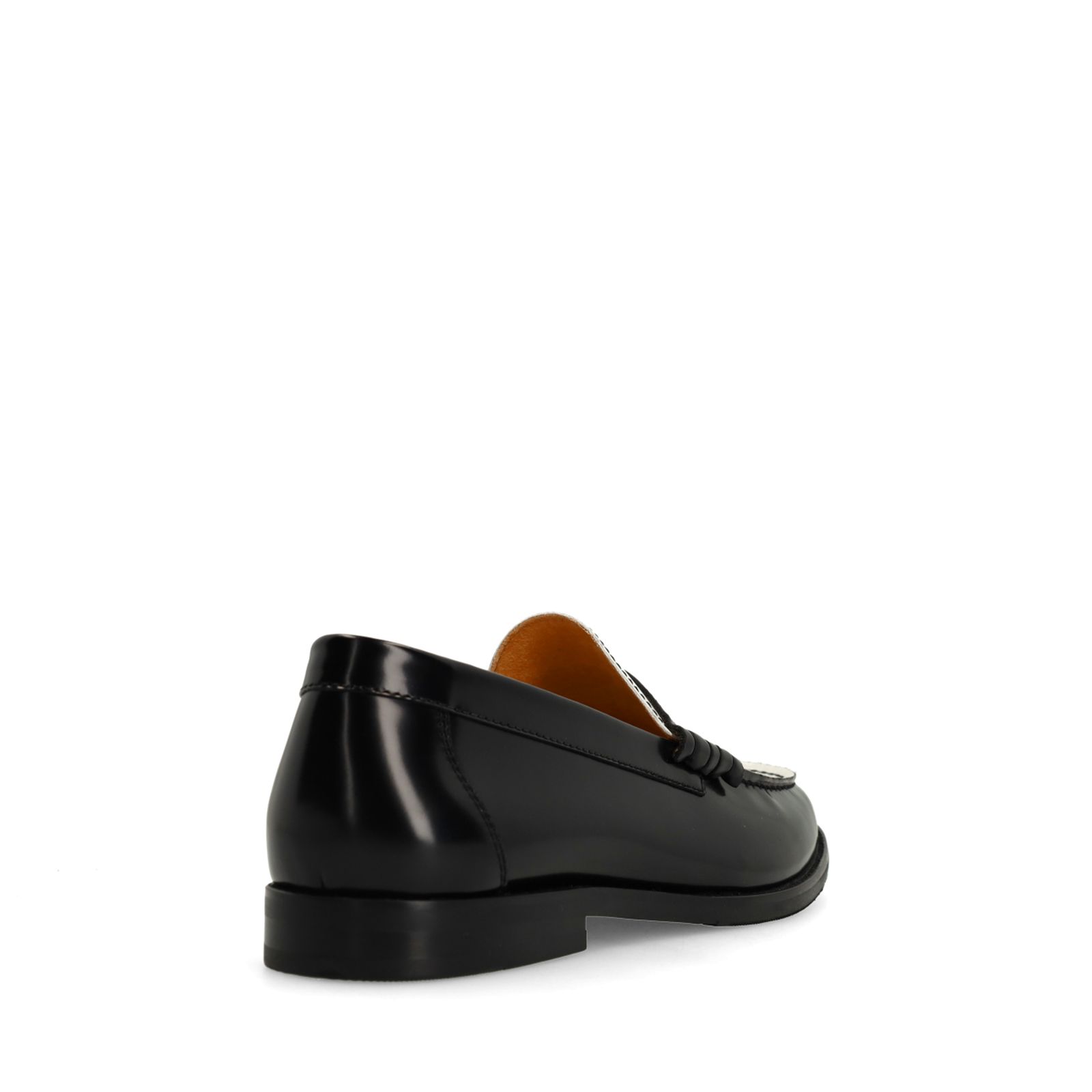 Zwarte leren loafers