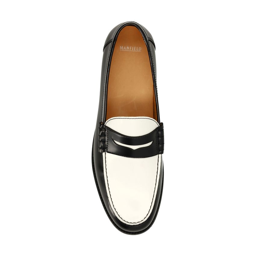 Zwarte leren loafers