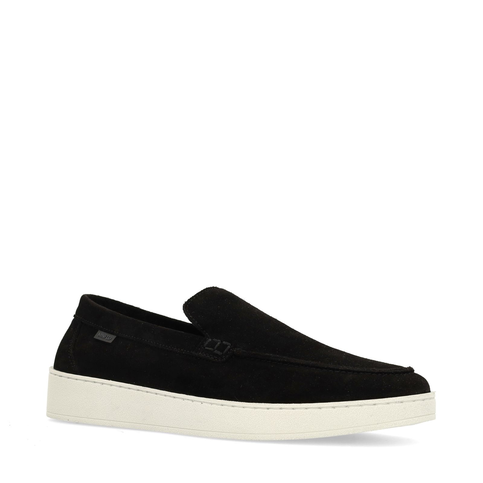Schwarze Veloursleder-Loafer