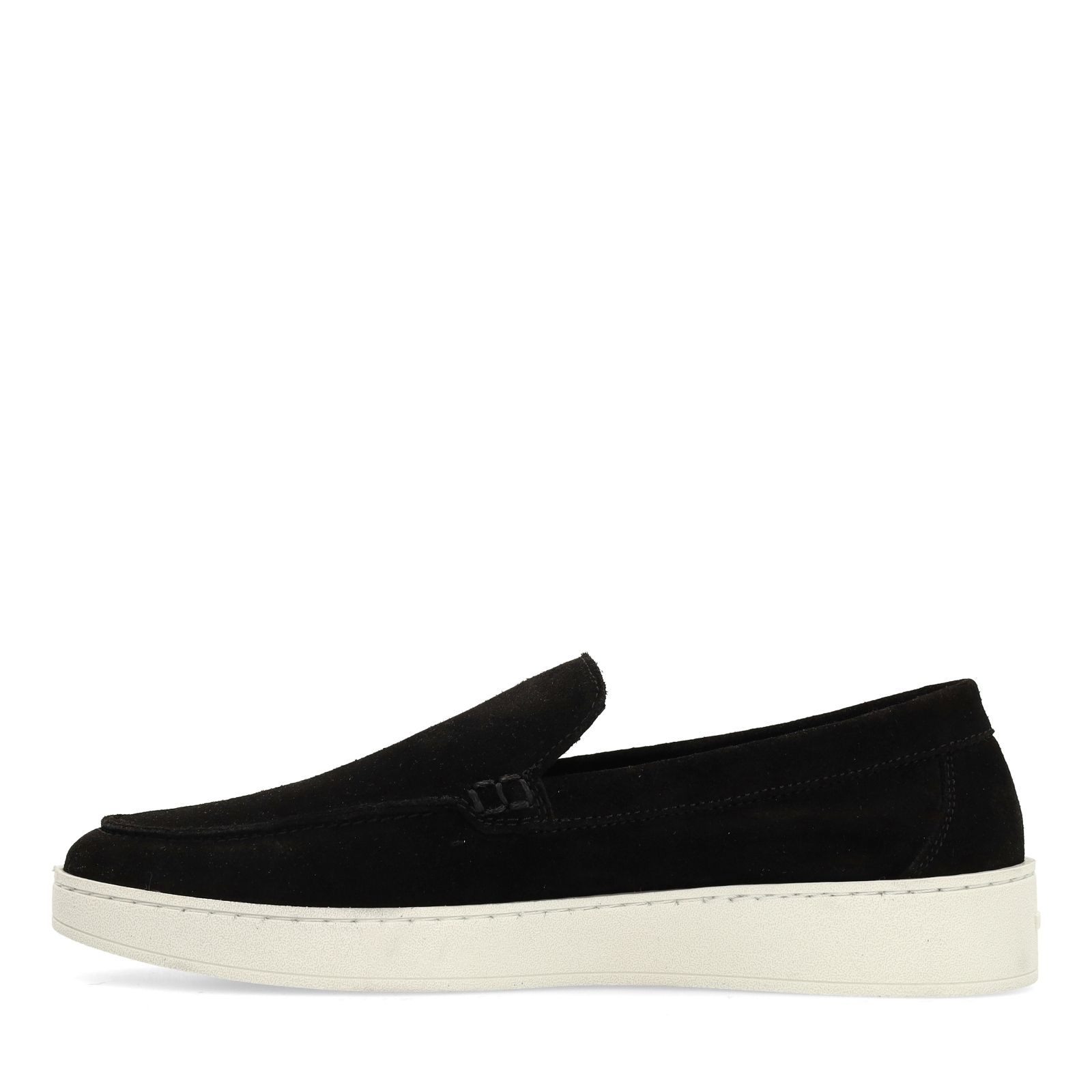 Schwarze Veloursleder-Loafer