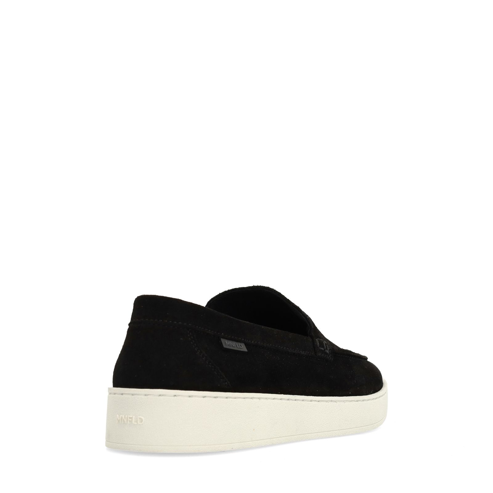 Schwarze Veloursleder-Loafer