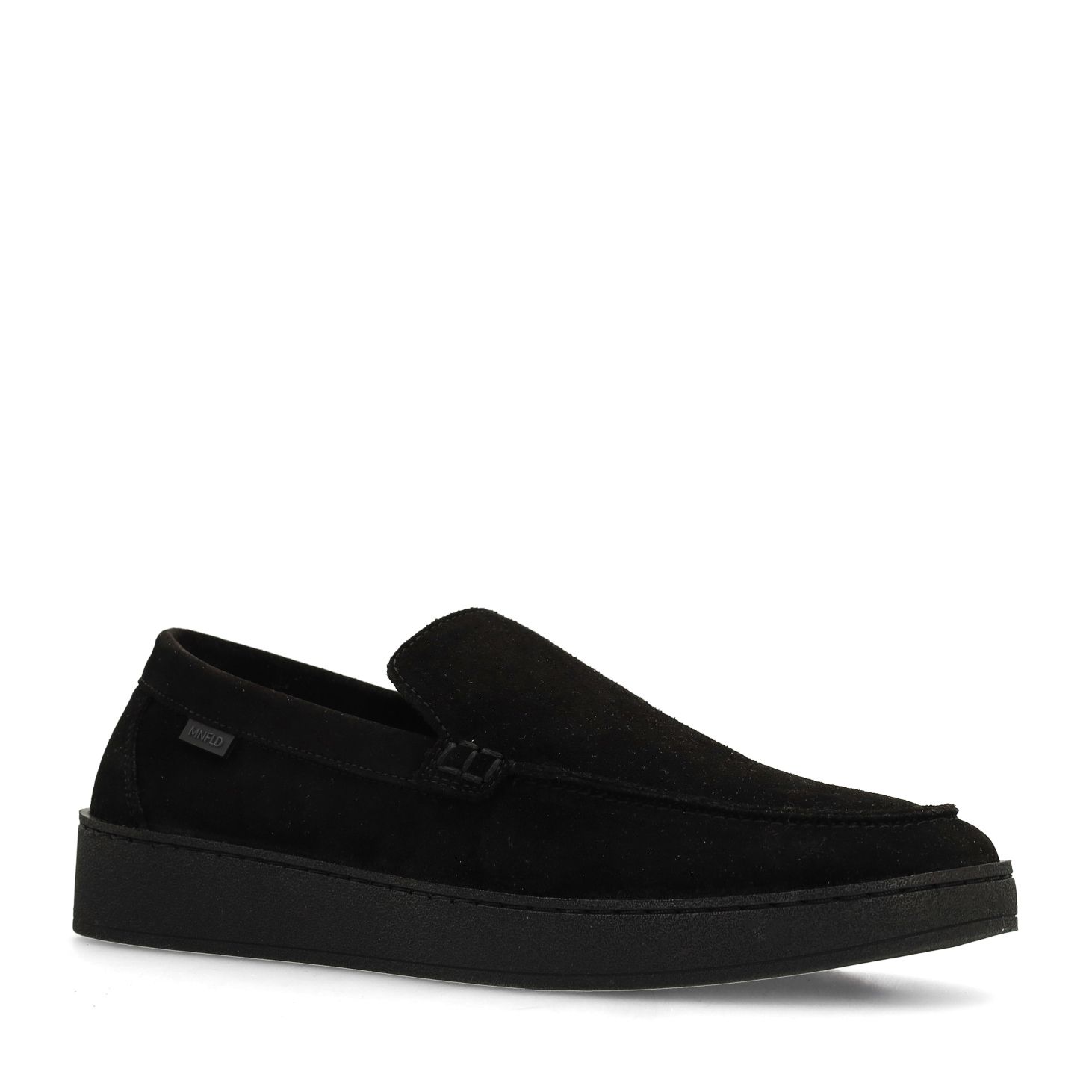 Zwarte suède loafers