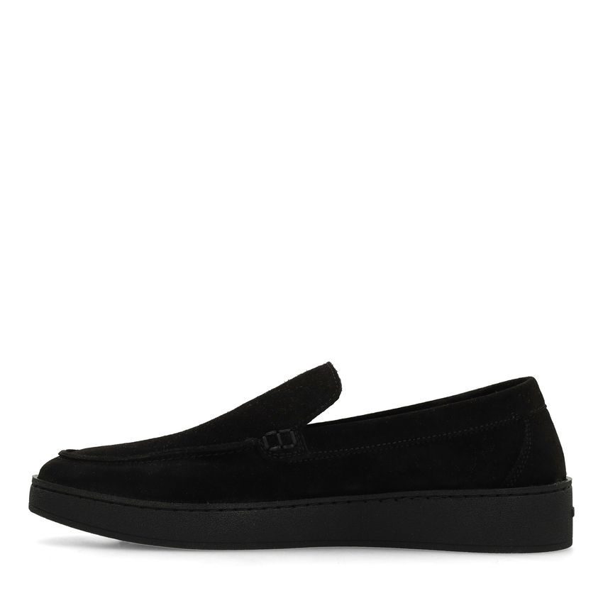 Zwarte suède loafers