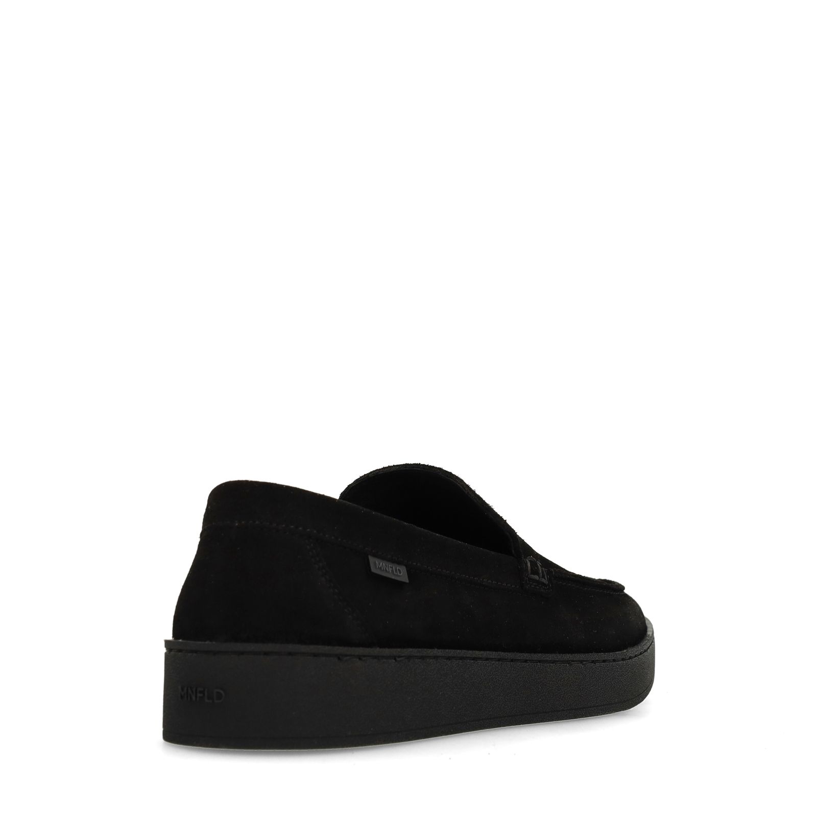 Zwarte suède loafers