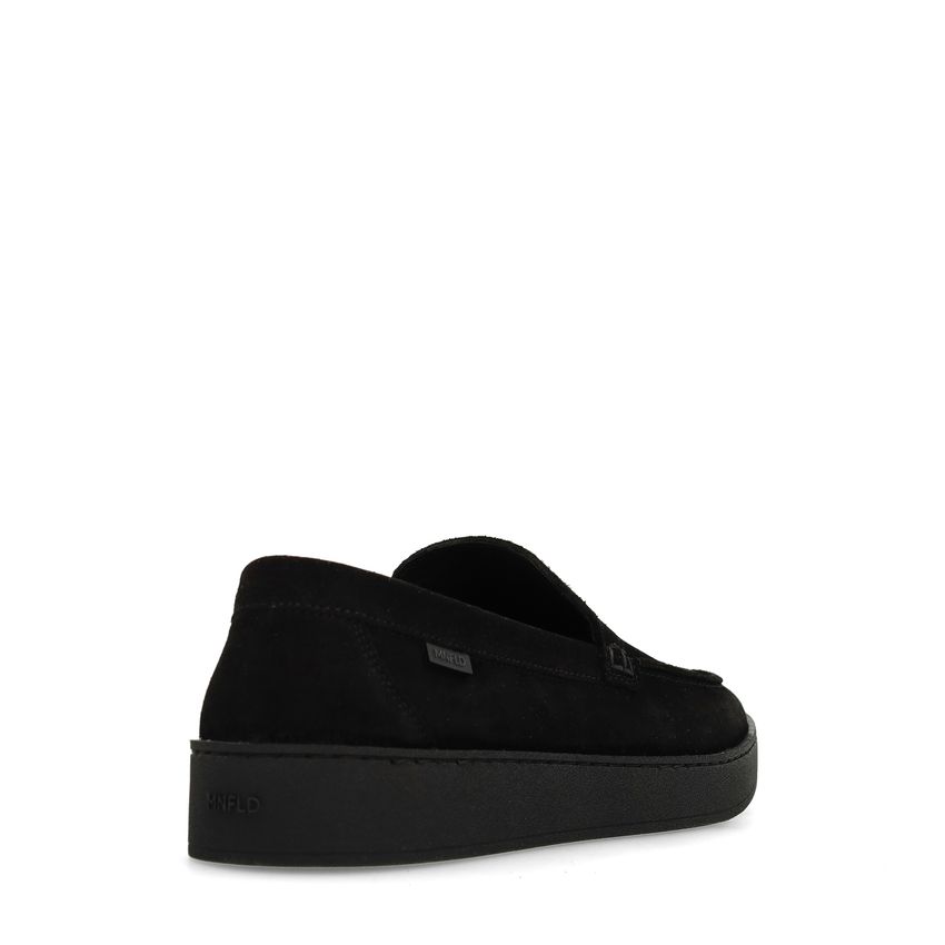 Zwarte suède loafers