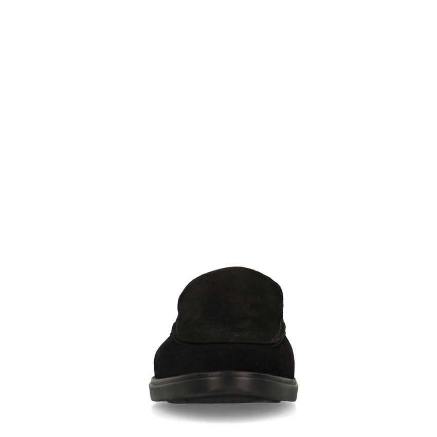 Zwarte suède loafers
