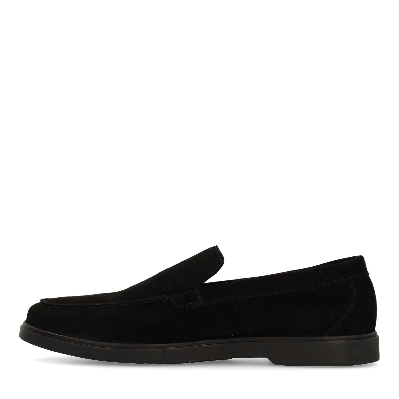 Zwarte suède loafers