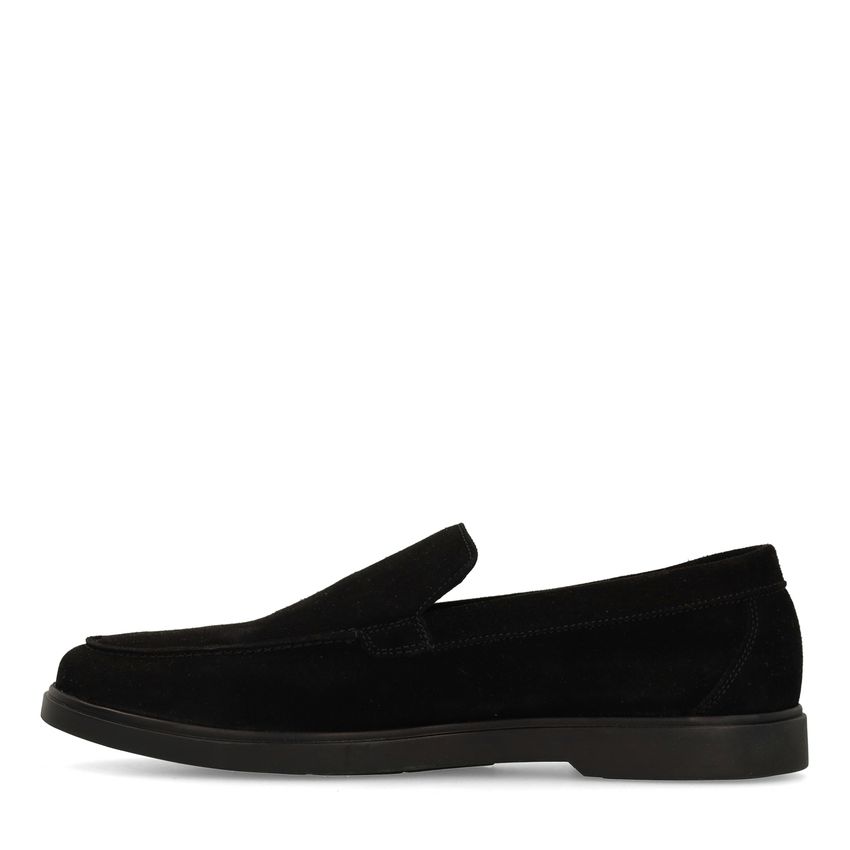 Zwarte suède loafers