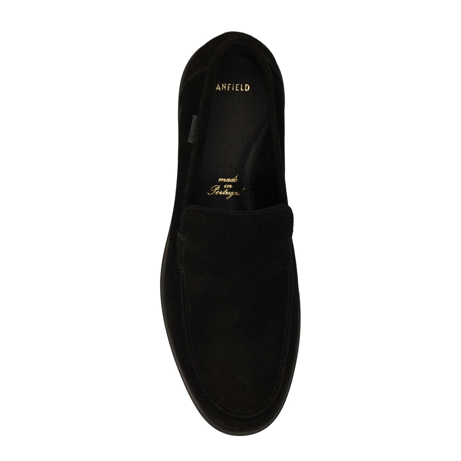 Zwarte suède loafers