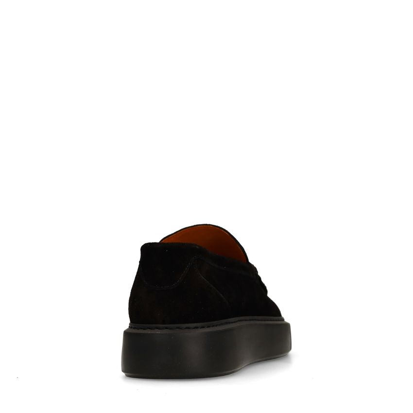 Zwarte suède loafers