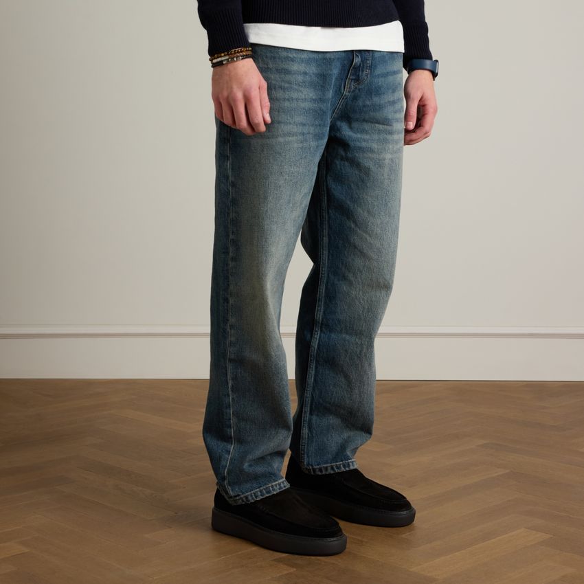 Schwarze Veloursleder-Loafer