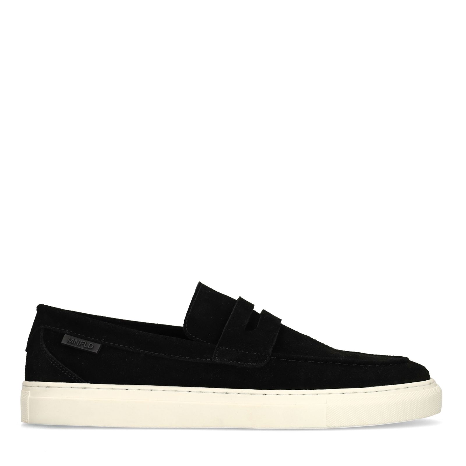 Schwarze Veloursleder-Loafer