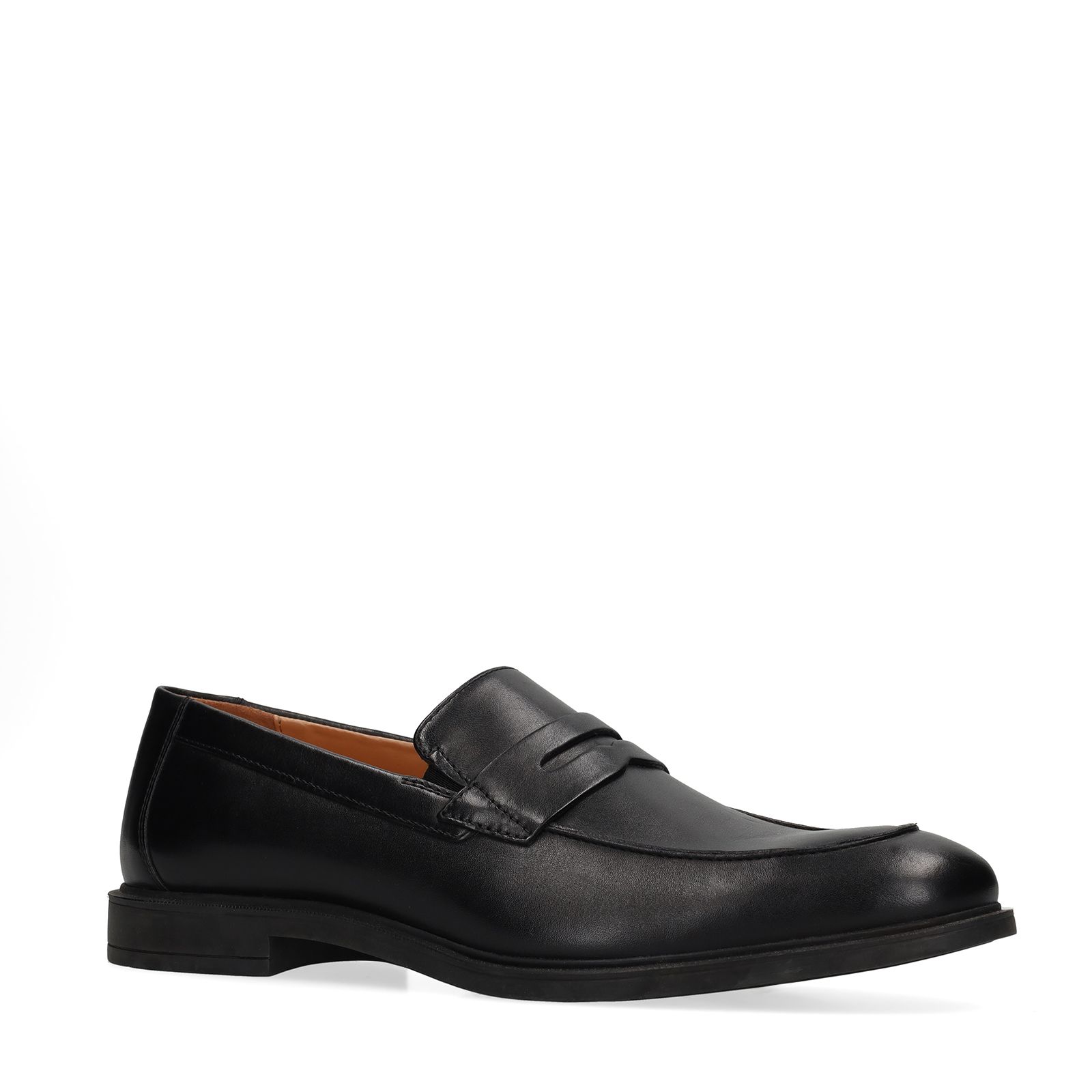 Zwarte leren loafers