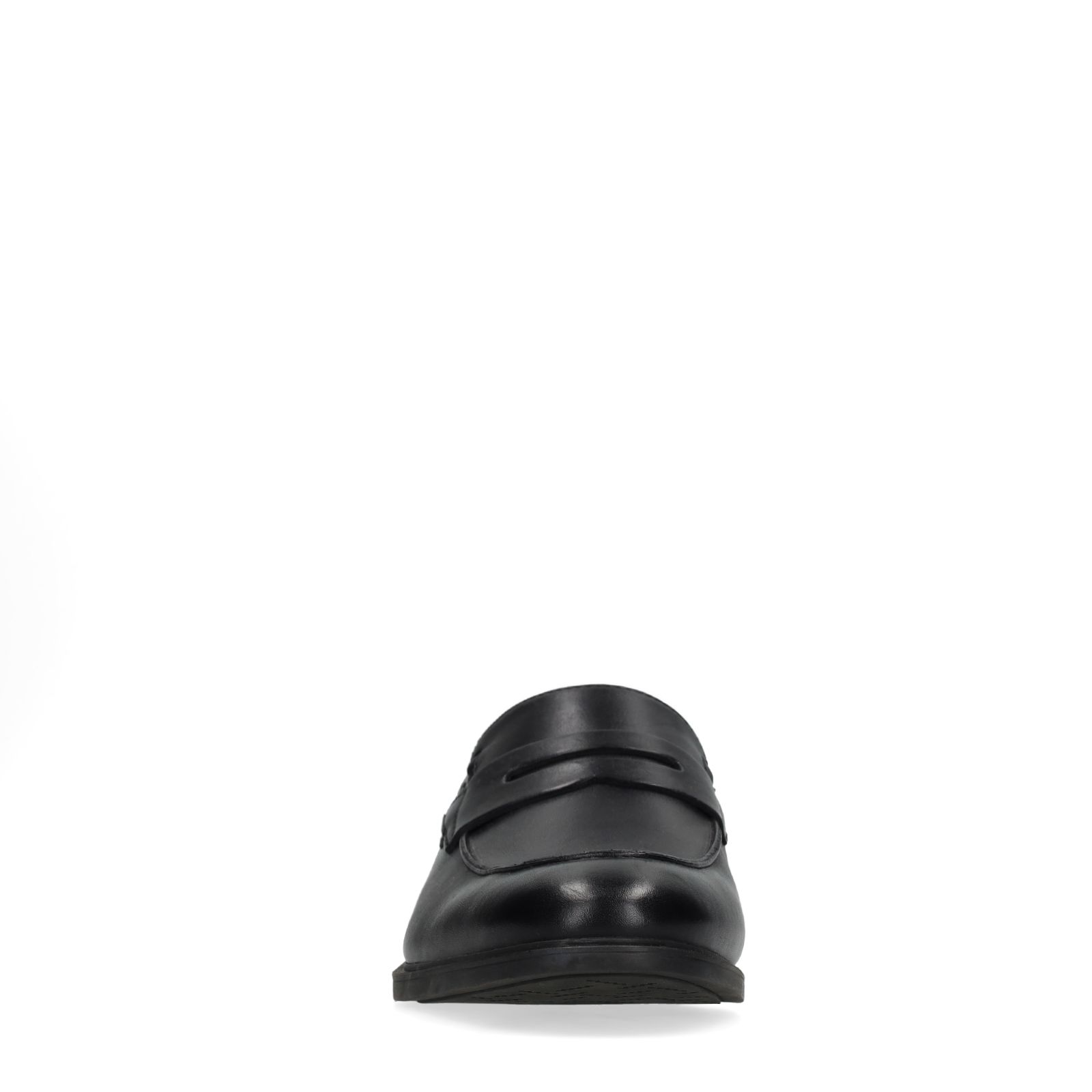 Zwarte leren loafers