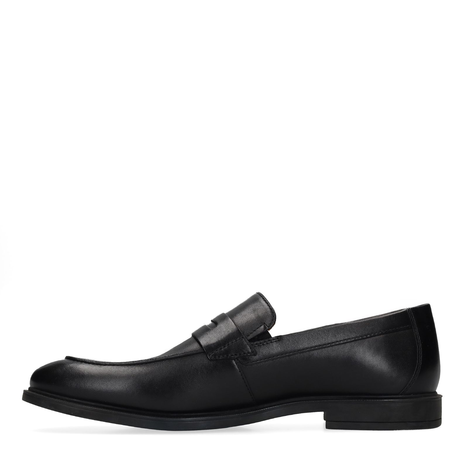 Zwarte leren loafers