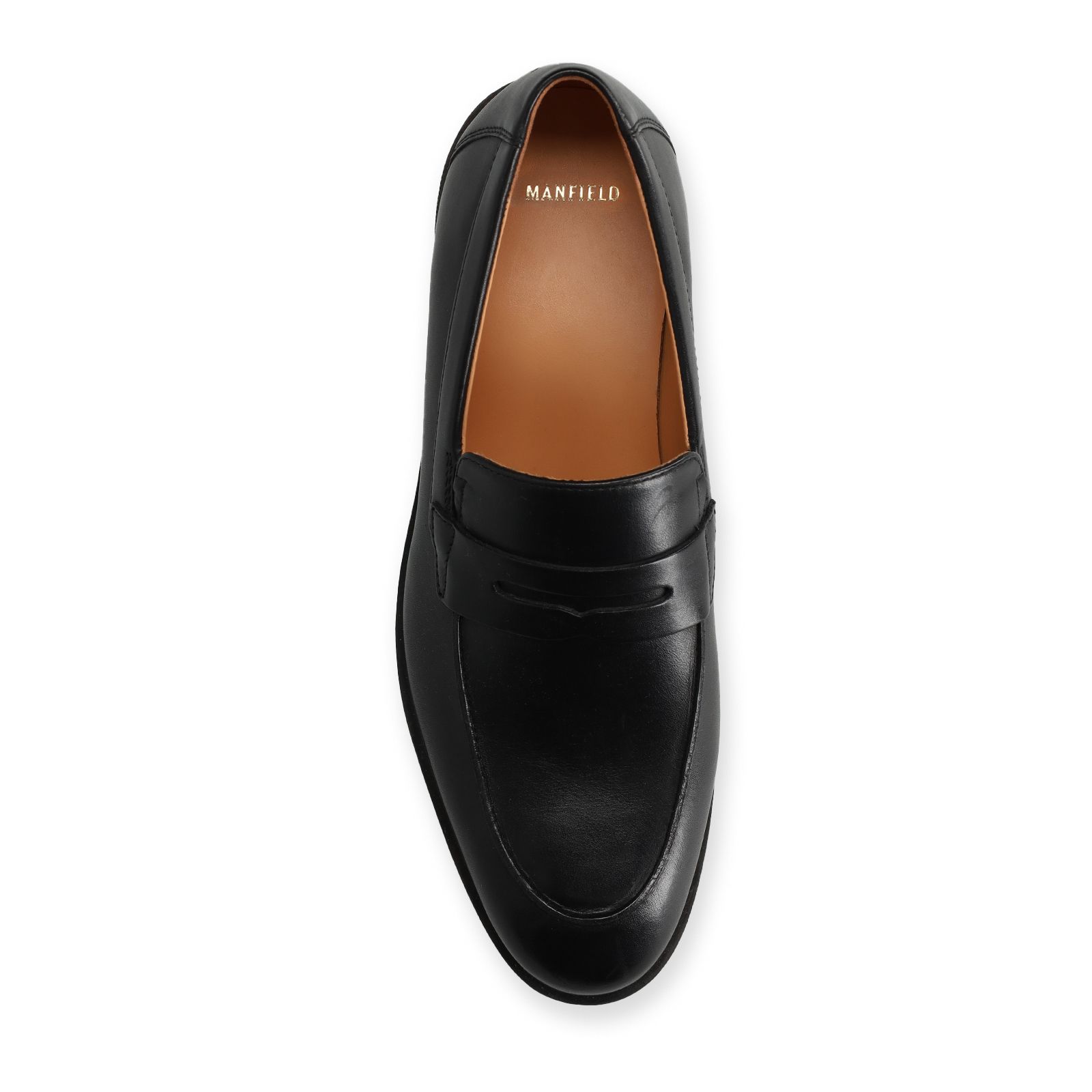 Zwarte leren loafers