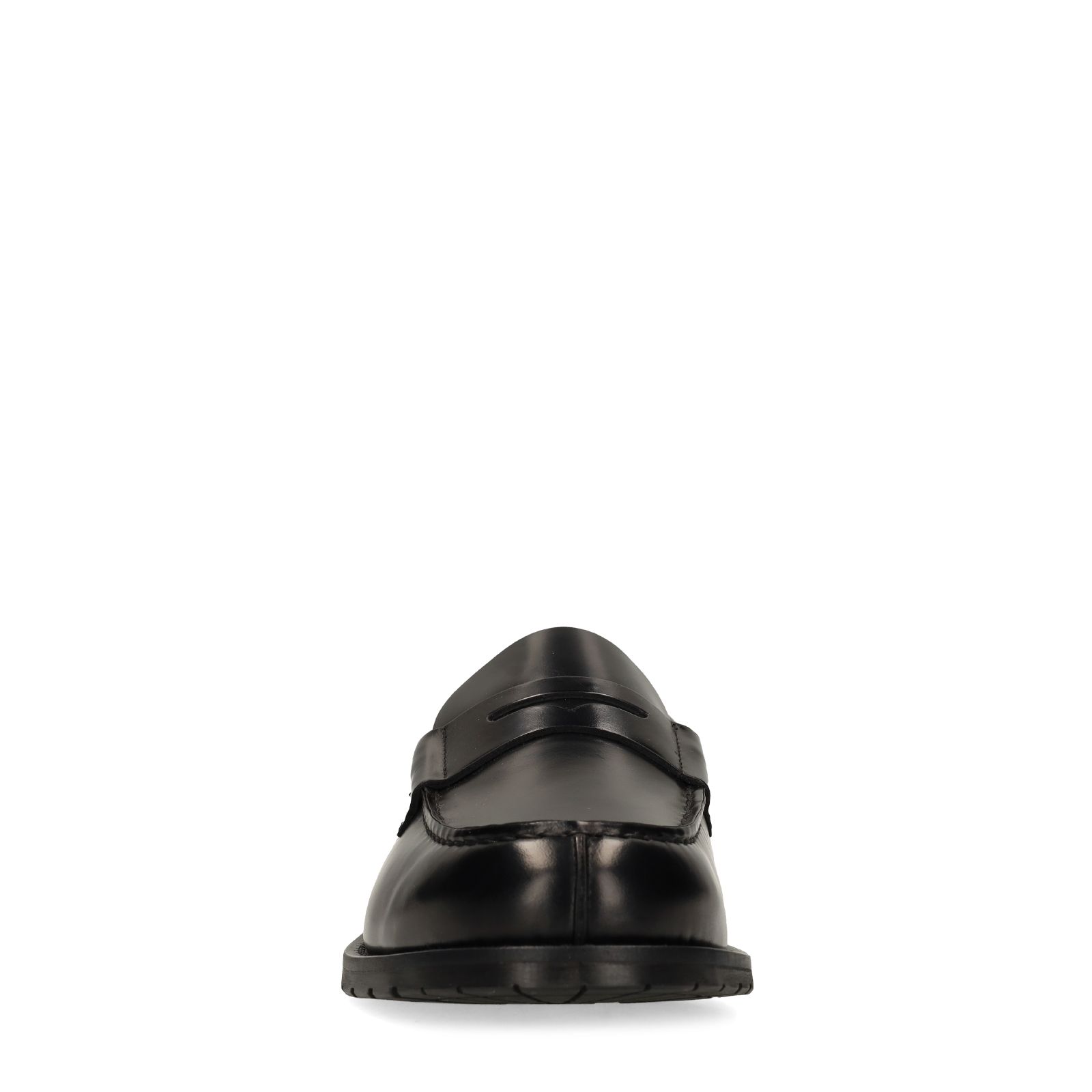 Zwarte leren loafers