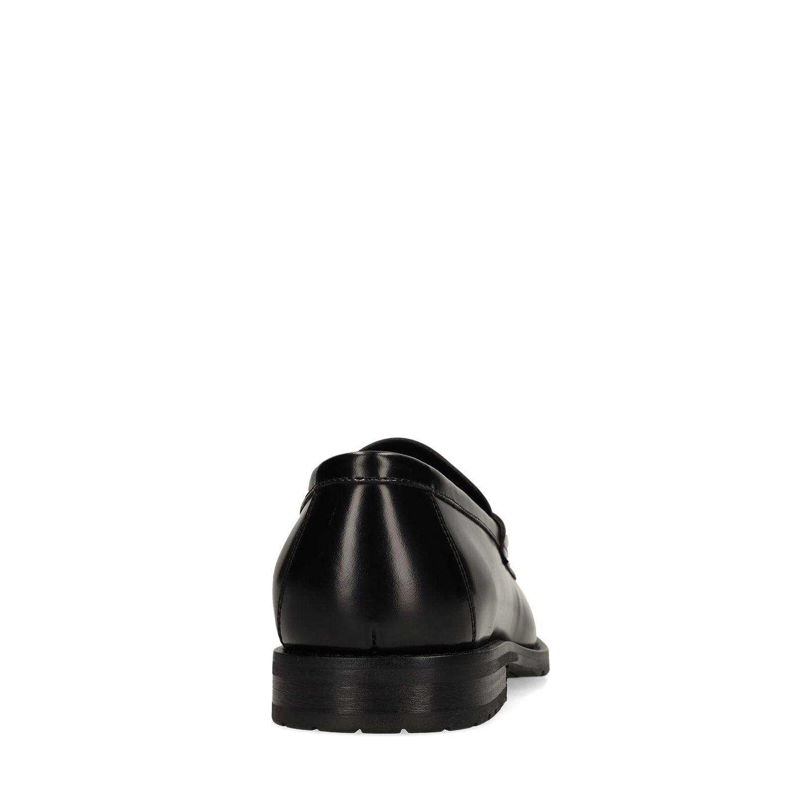 Zwarte leren loafers