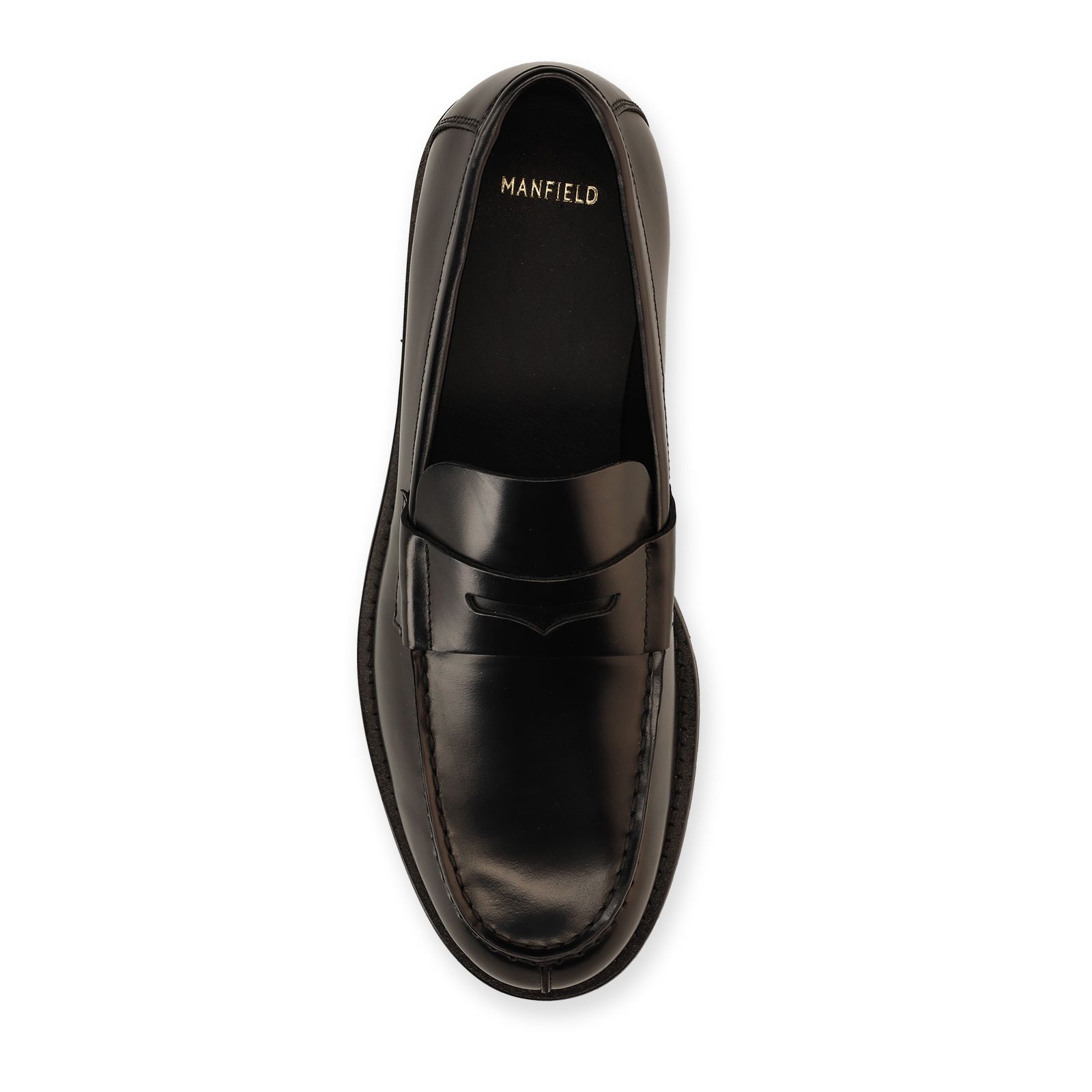 Zwarte leren loafers
