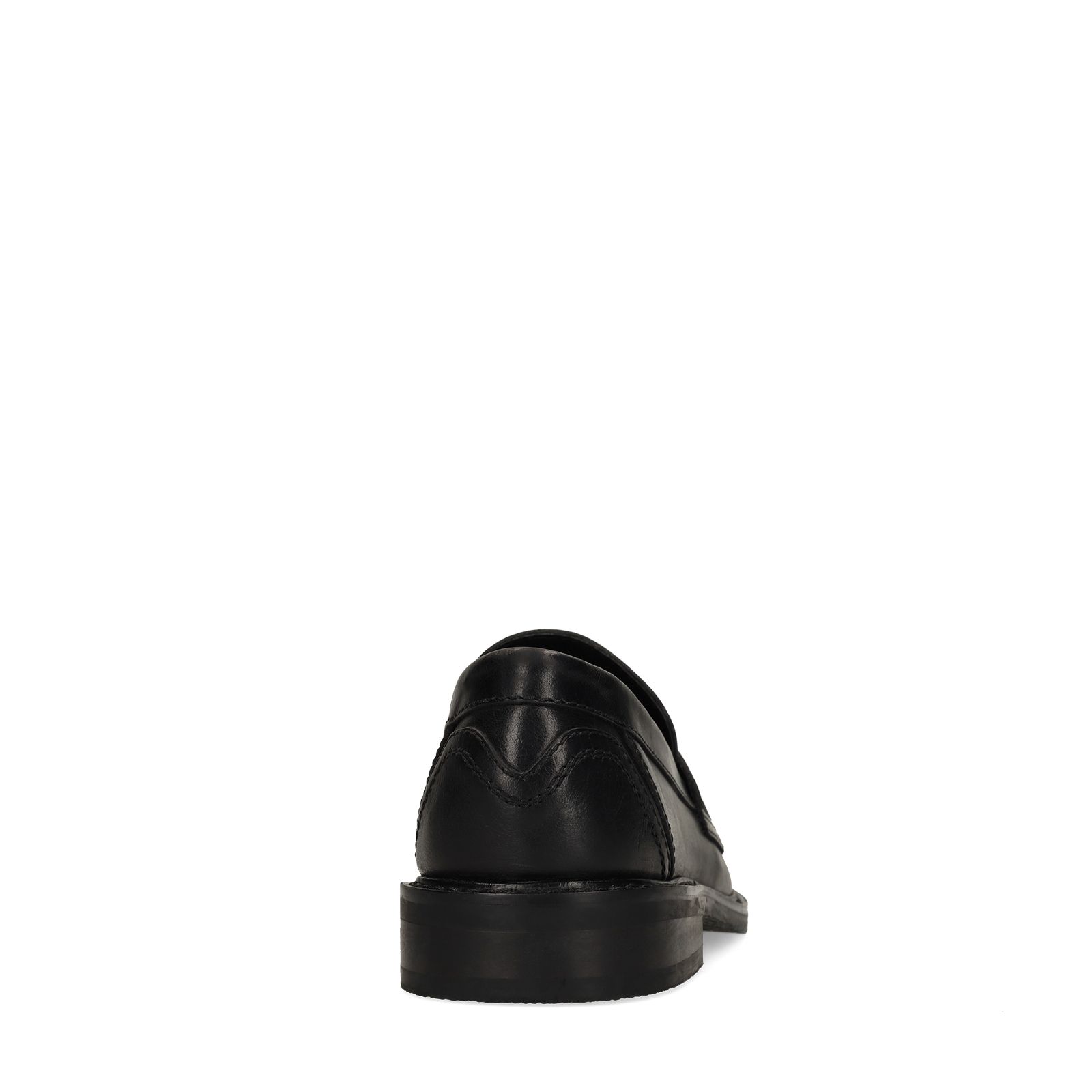 Zwarte leren loafers