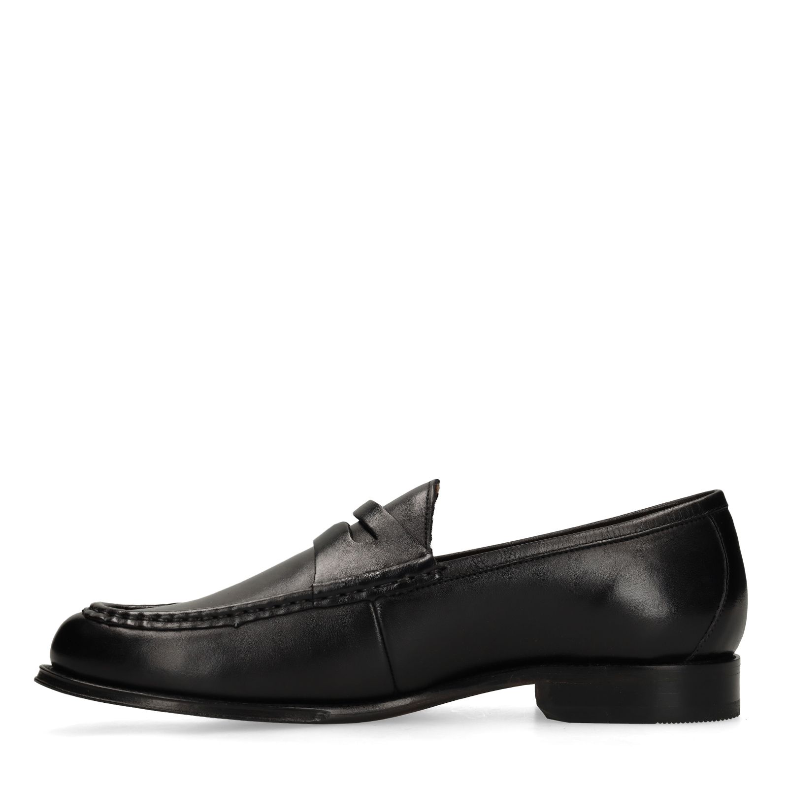 Zwarte Cambridge leren loafers