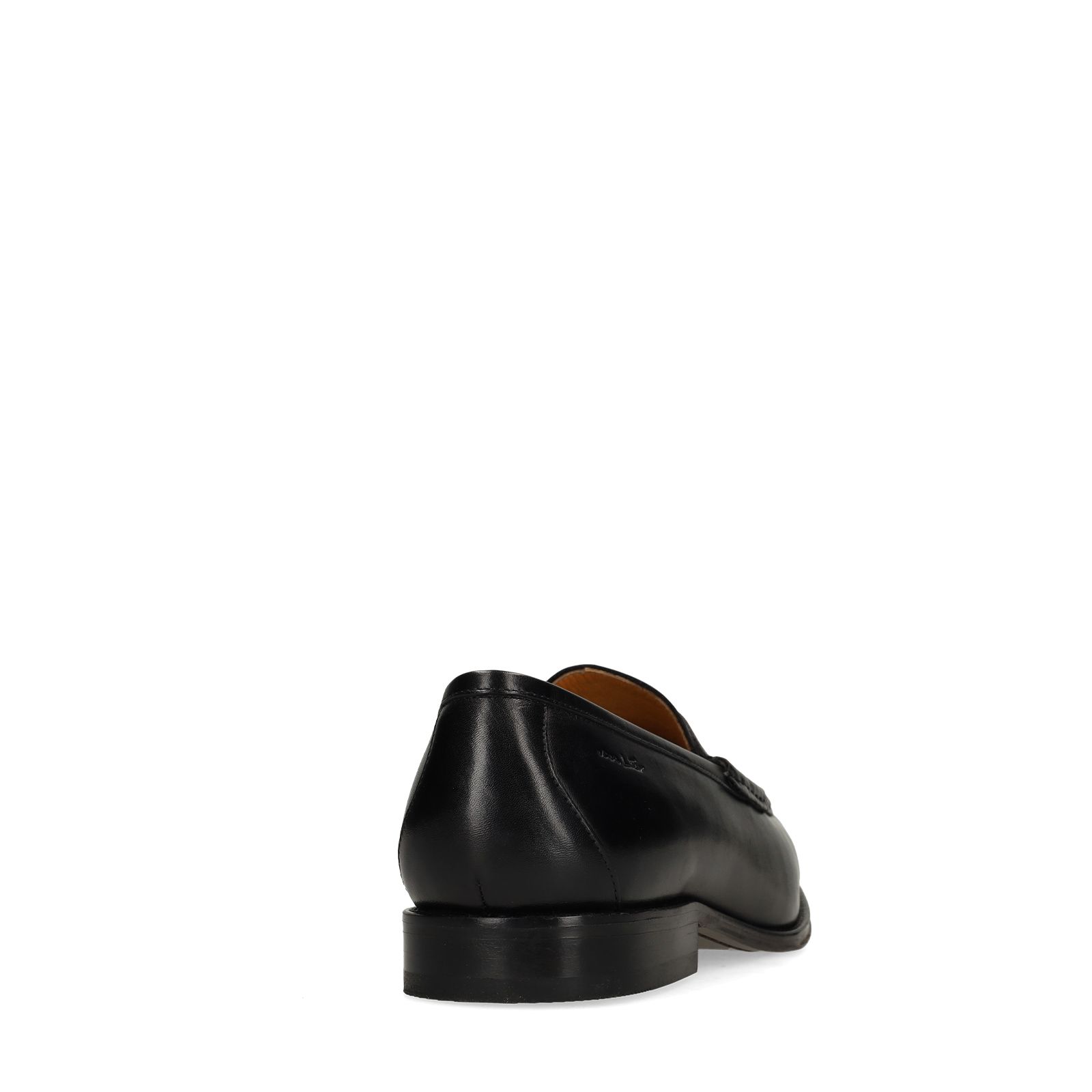 Zwarte Cambridge leren loafers
