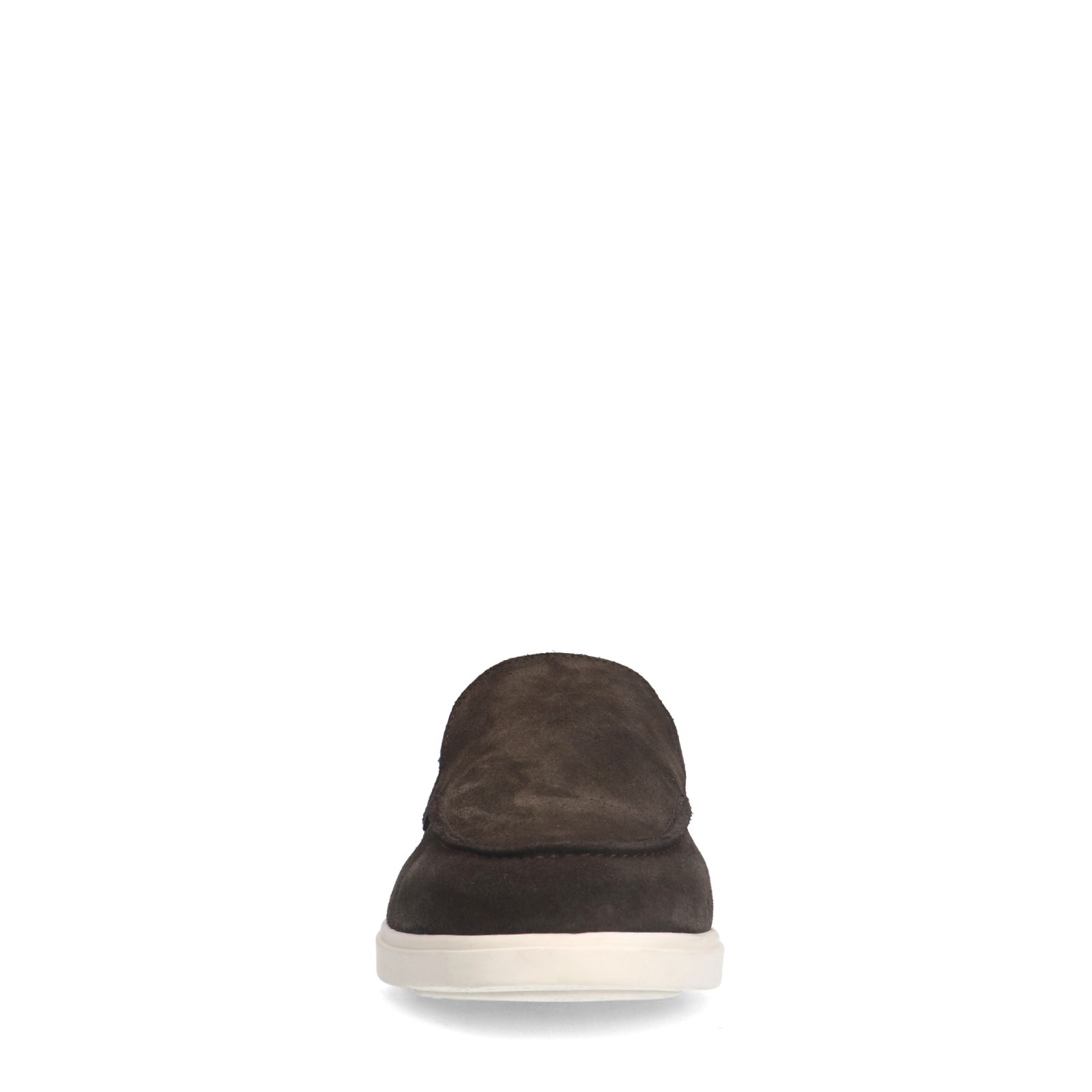 Bruine suède loafers