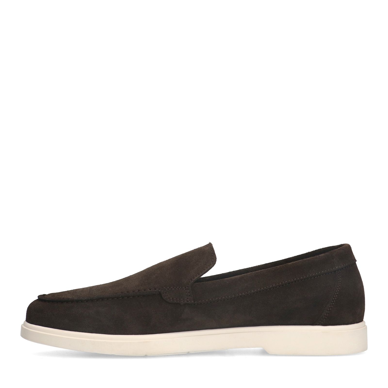 Bruine suède loafers