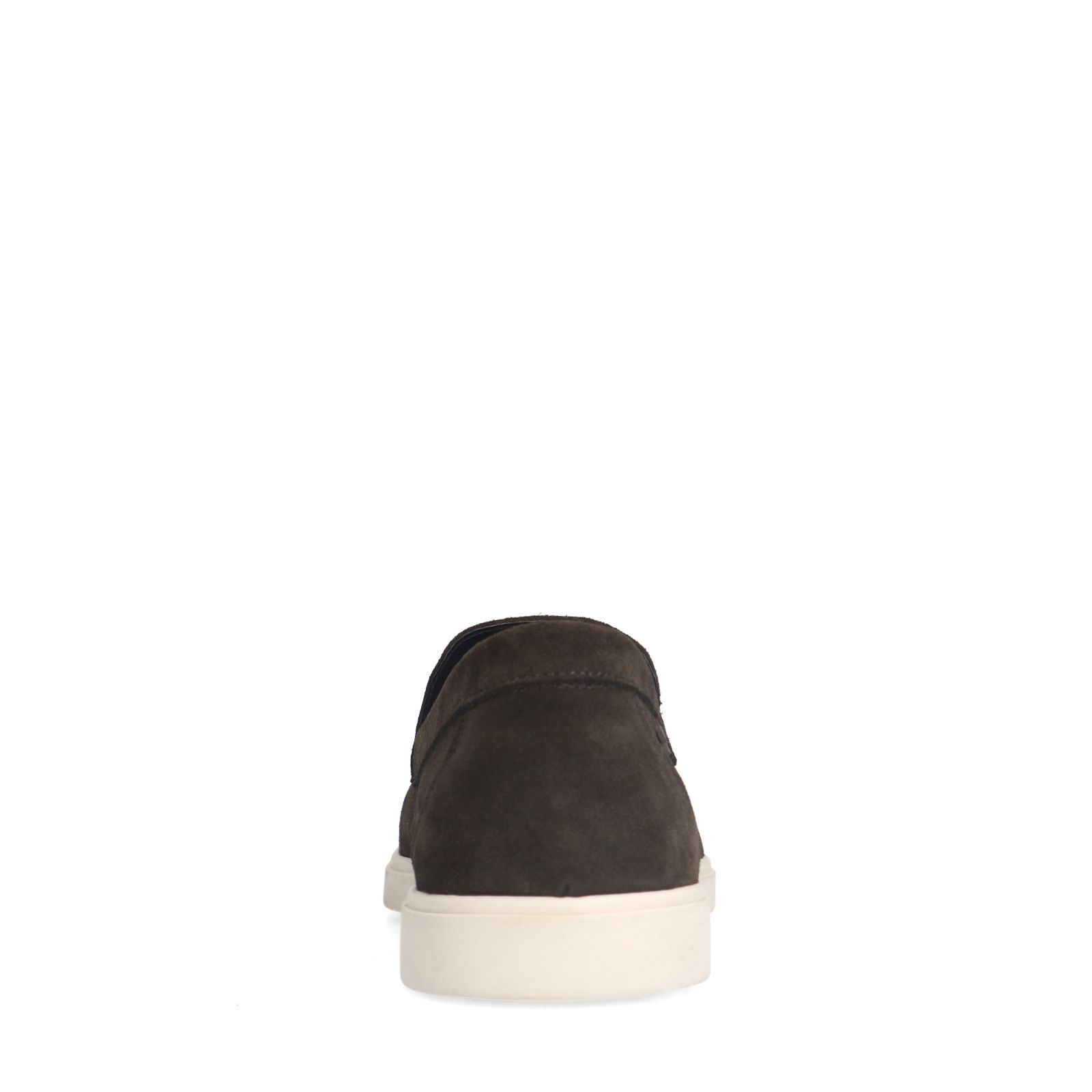 Bruine suède loafers
