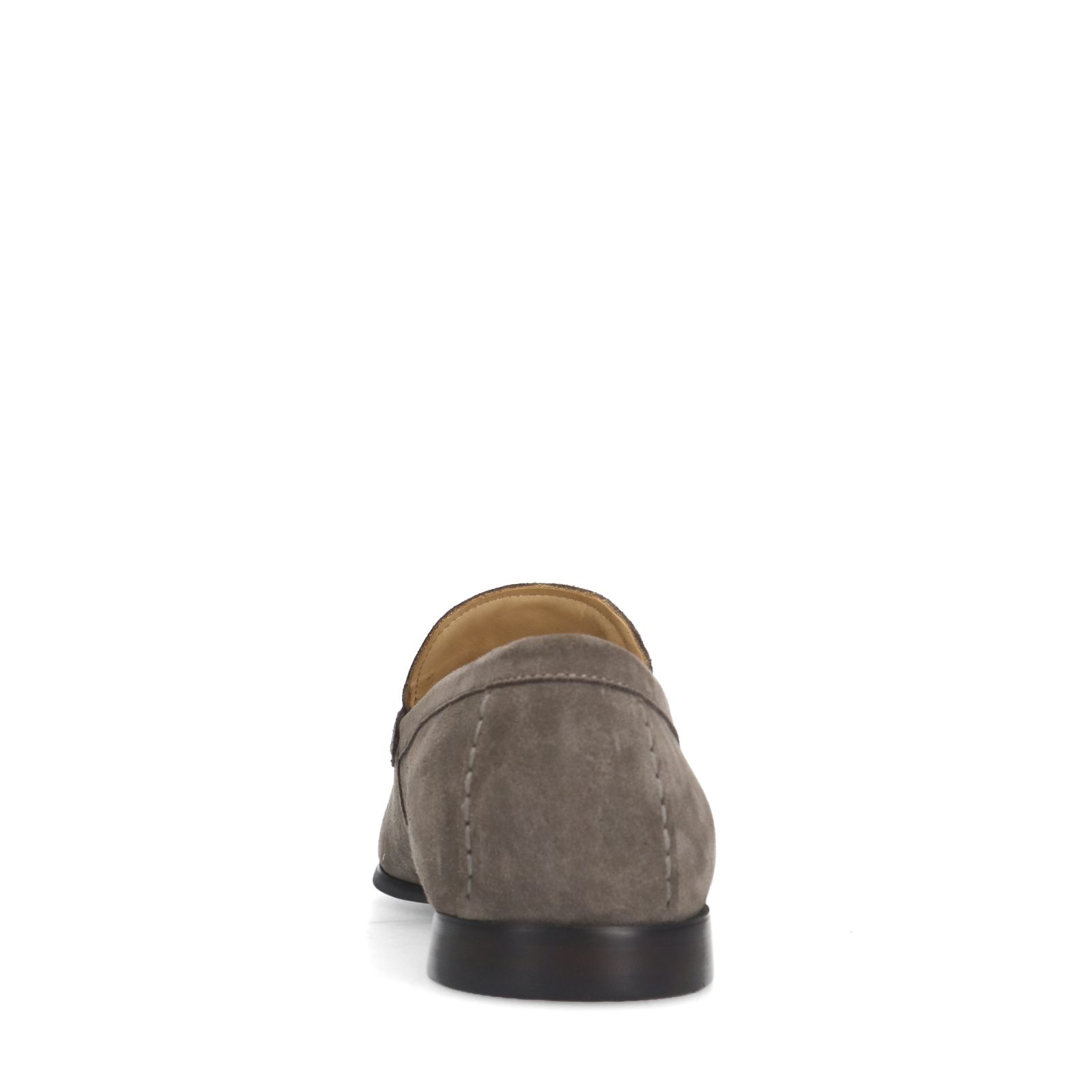 Bruine suède loafers