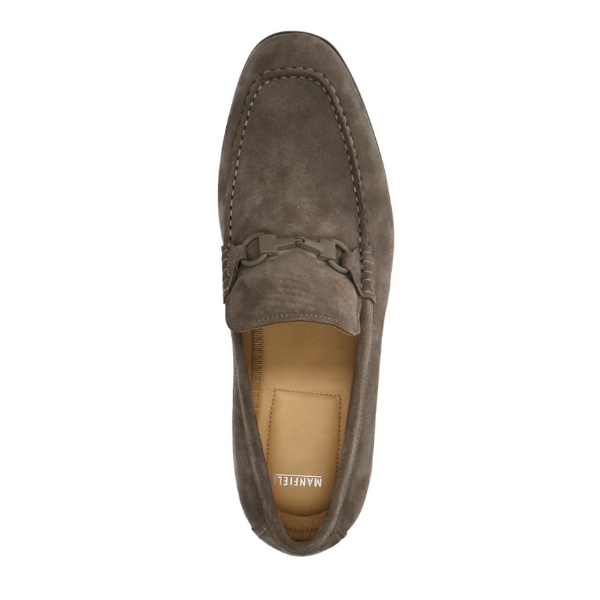 Braune Veloursleder-Loafer