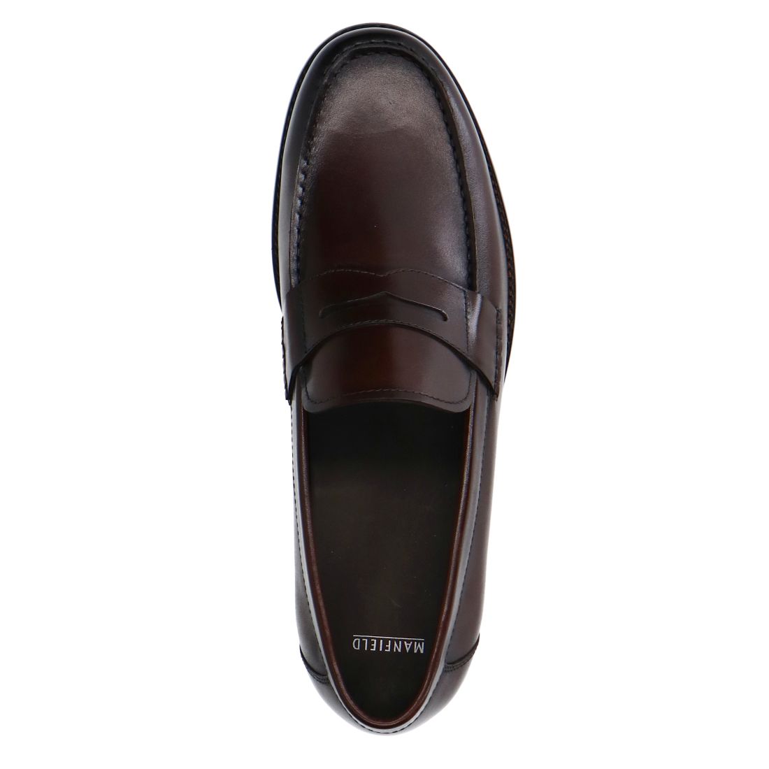 Donkerbruine leren loafers