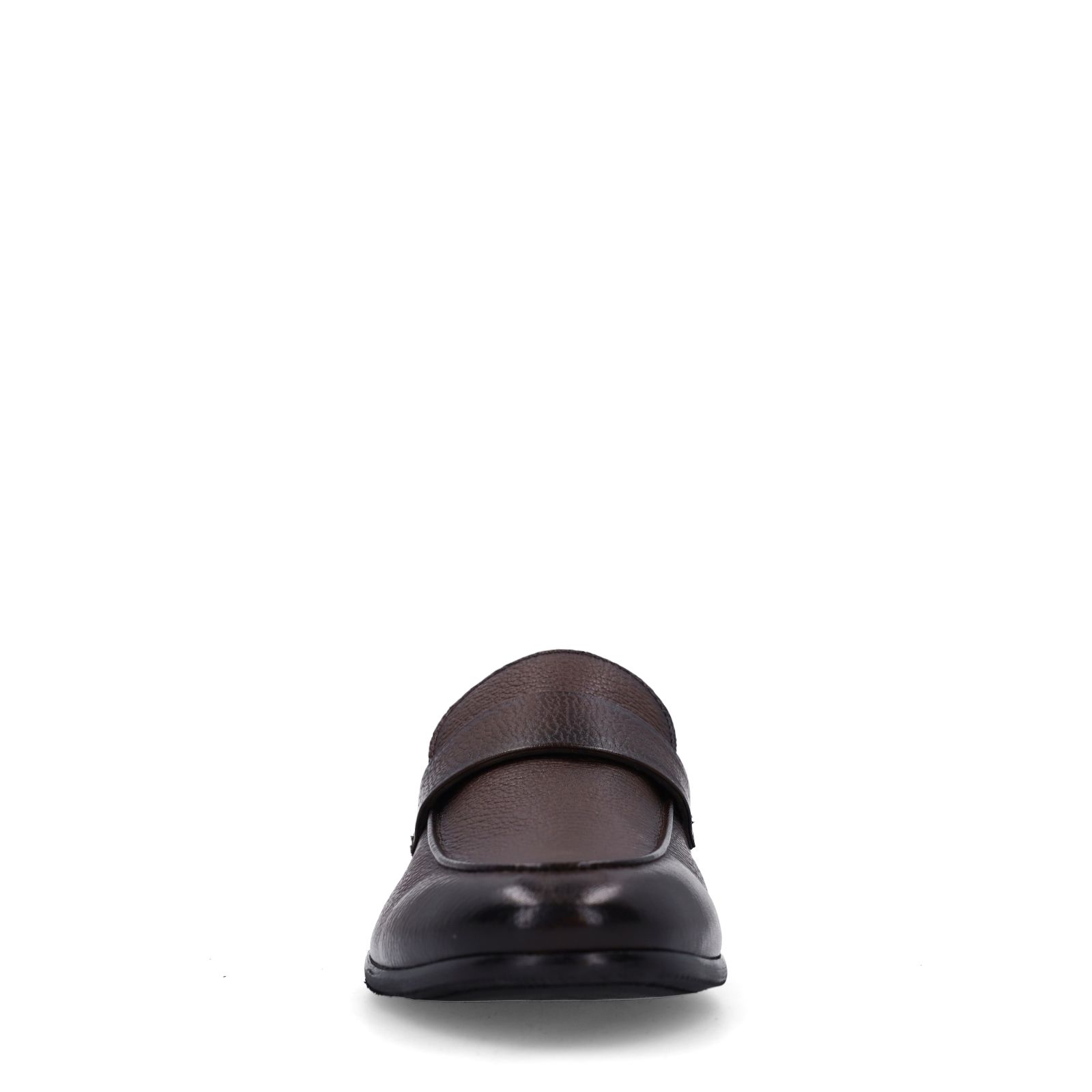Bruine leren loafers