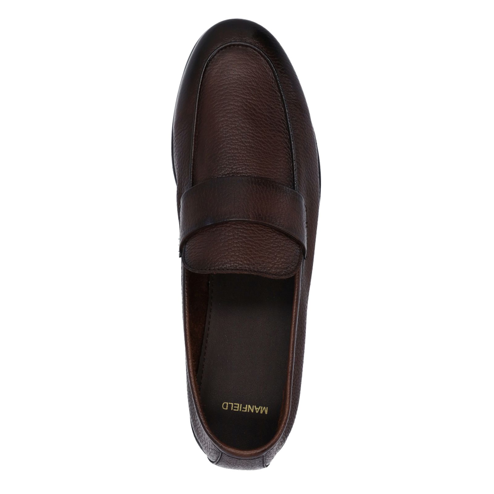 Bruine leren loafers