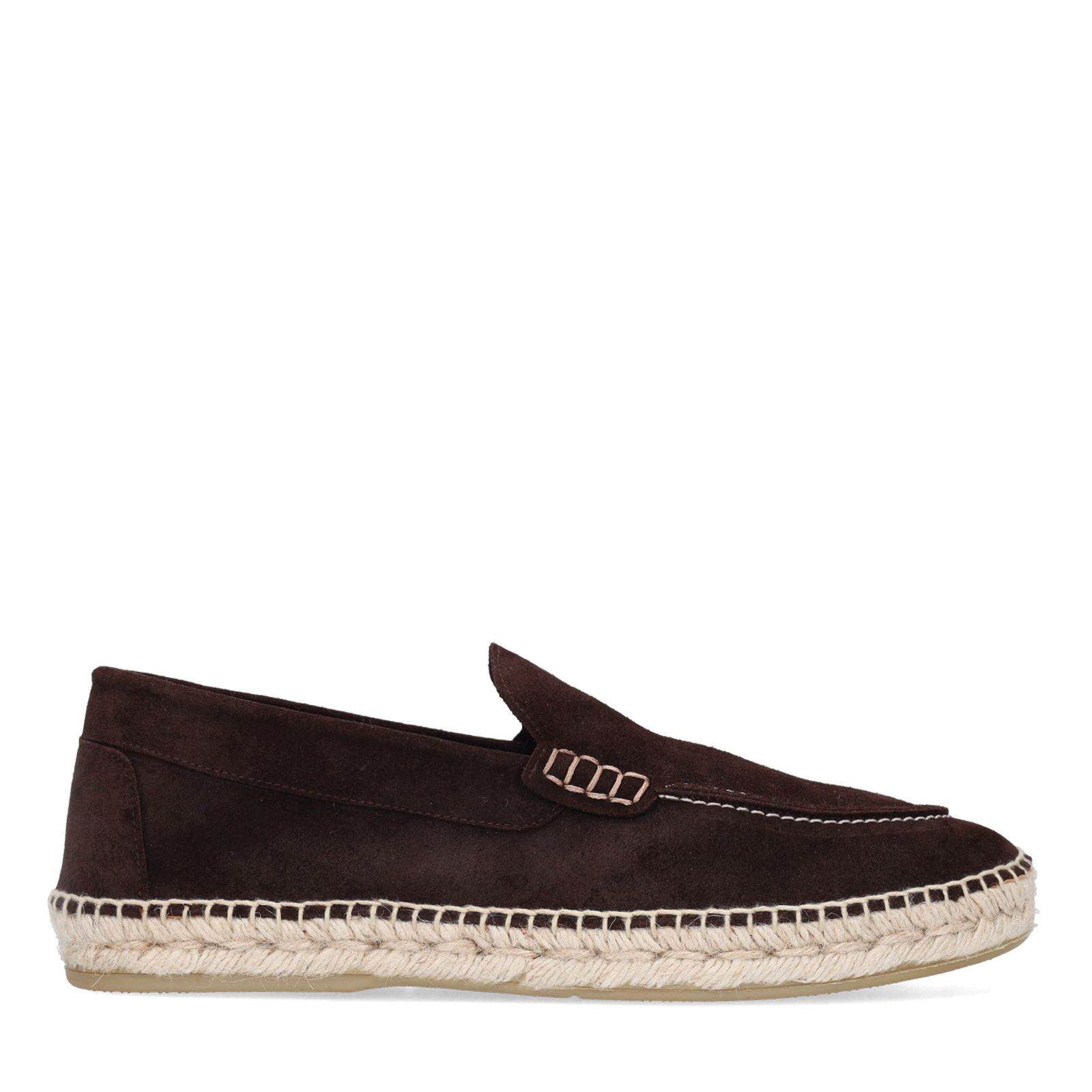 Dunkelbraune Veloursleder-Loafer