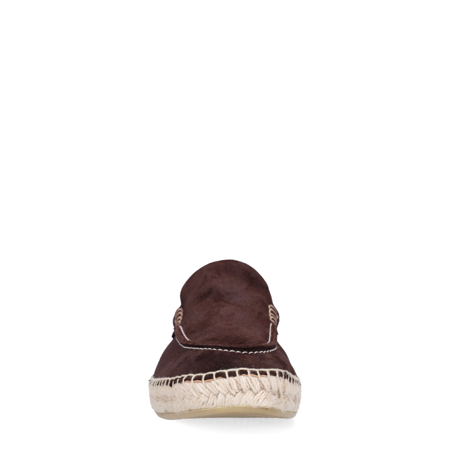 Dunkelbraune Veloursleder-Loafer