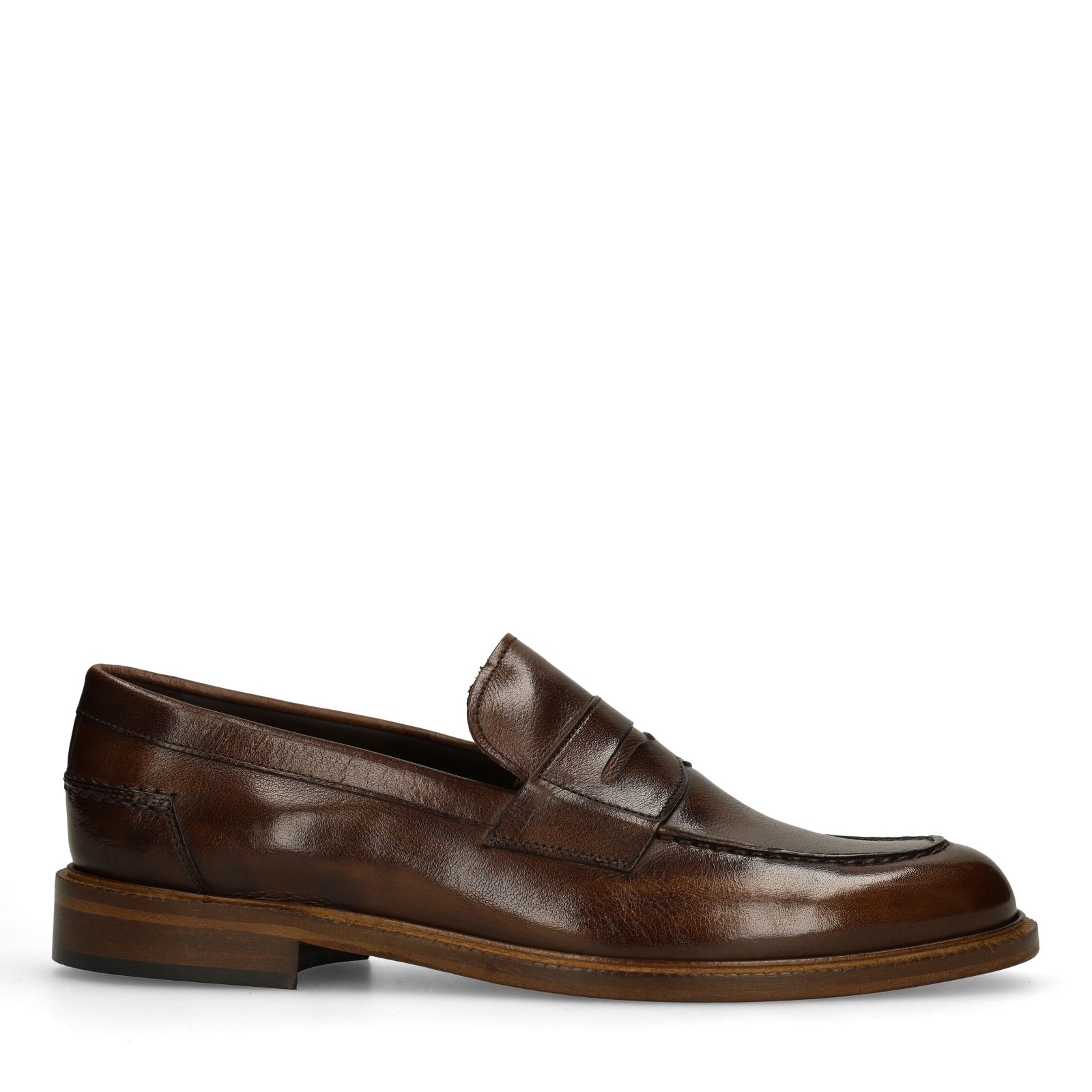 Braune Leder-Loafer