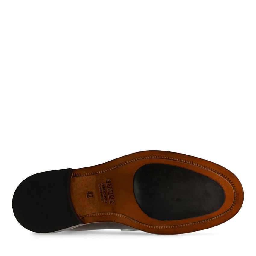 Braune Leder-Loafer