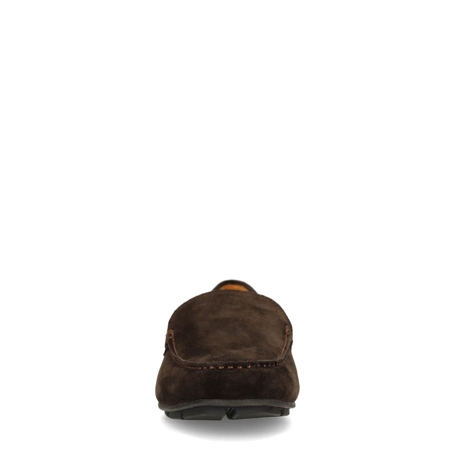 Donkerbruine suède loafers