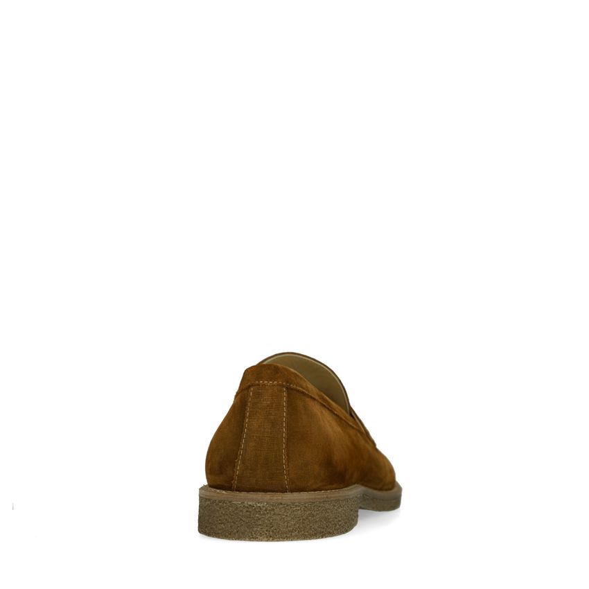 Braune Veloursleder-Loafer