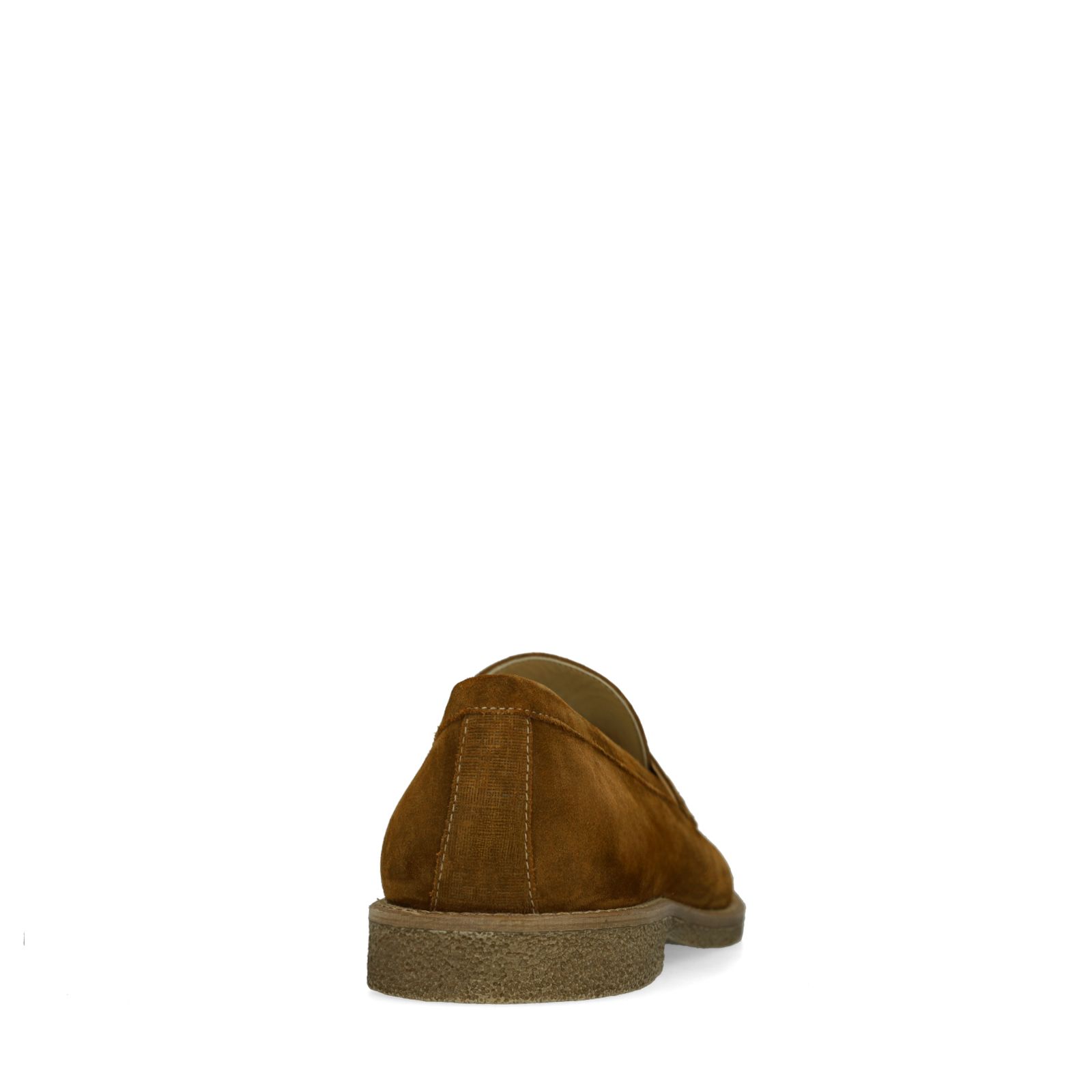 Bruine suède loafers