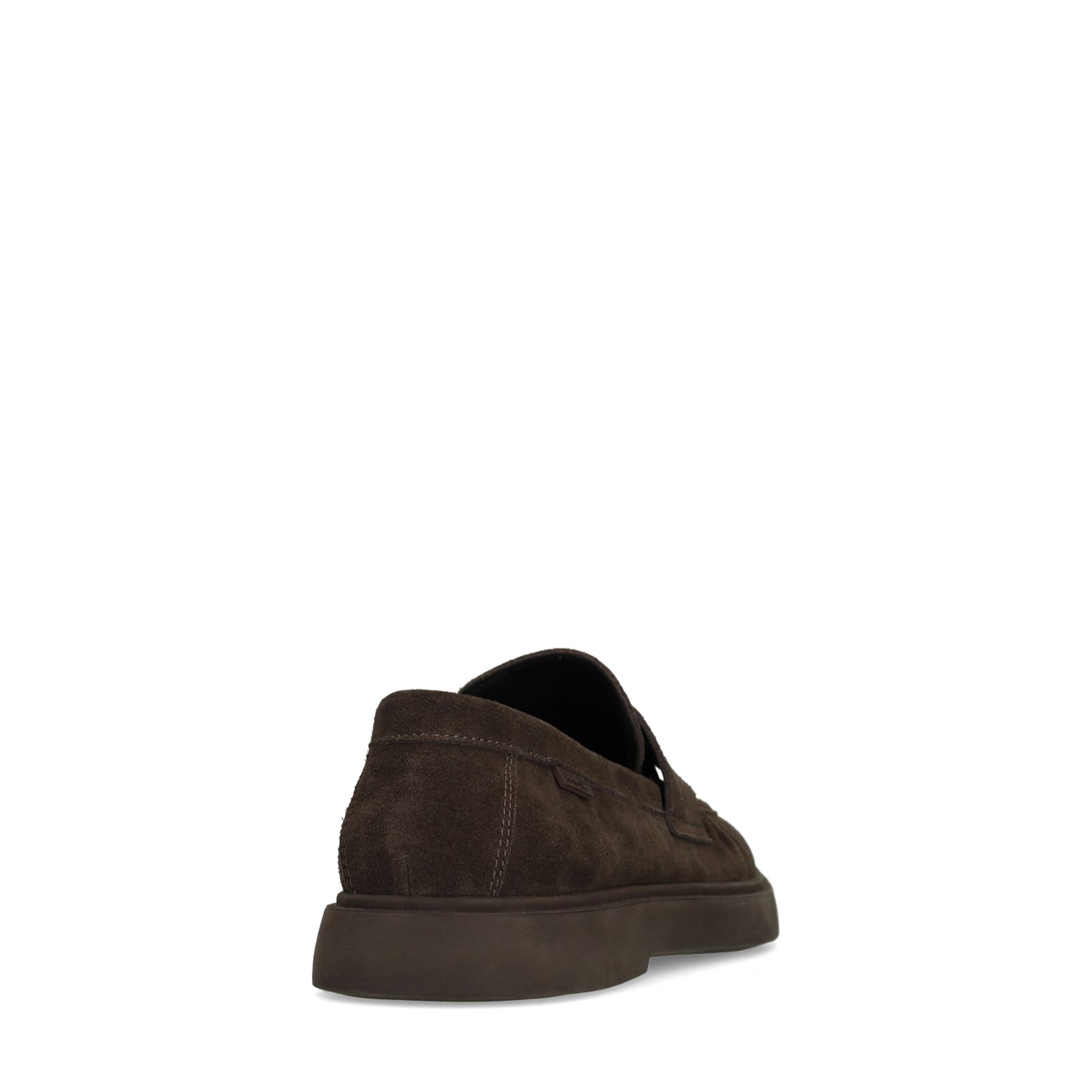 Bruine suède loafers