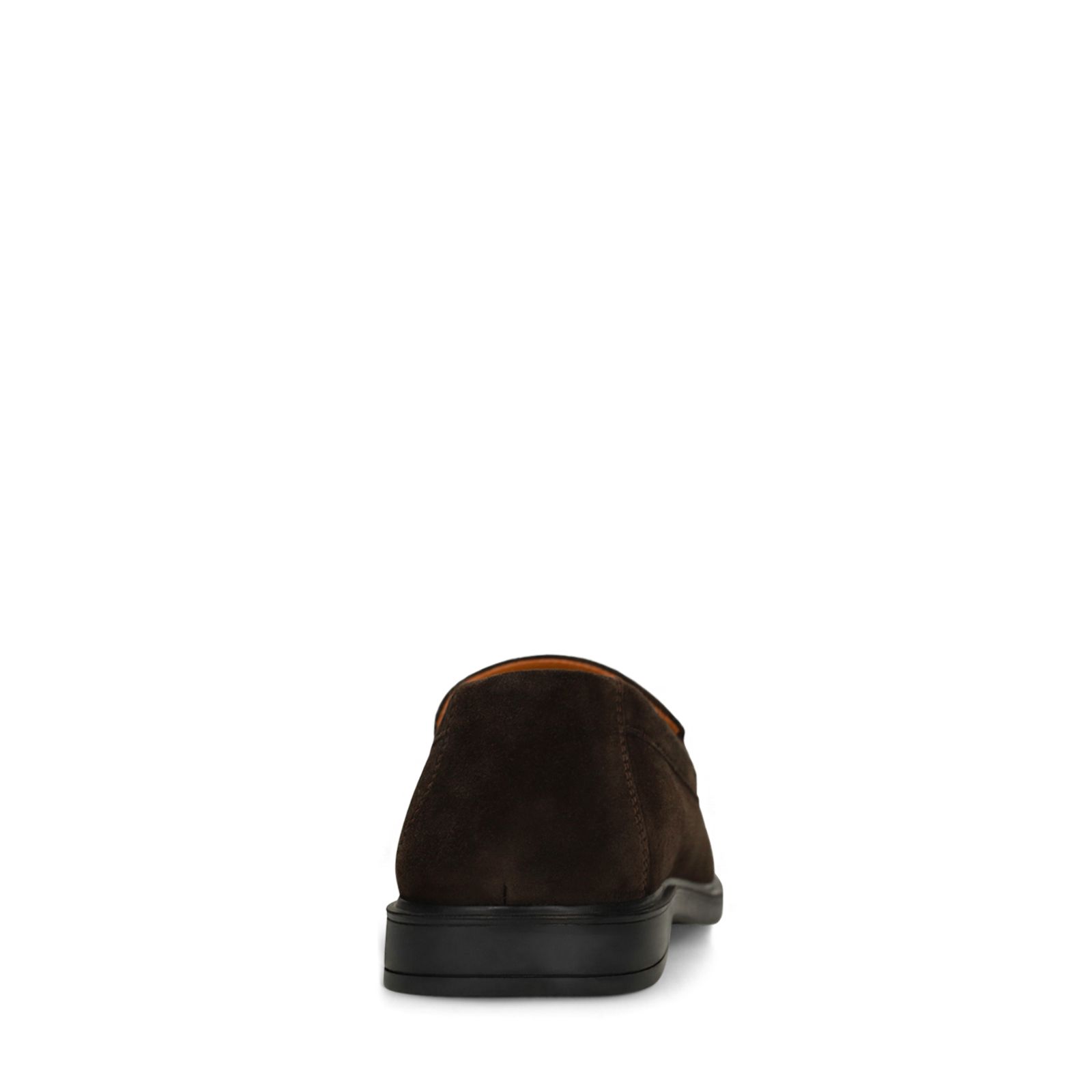 Dunkelbraune Veloursleder-Loafer