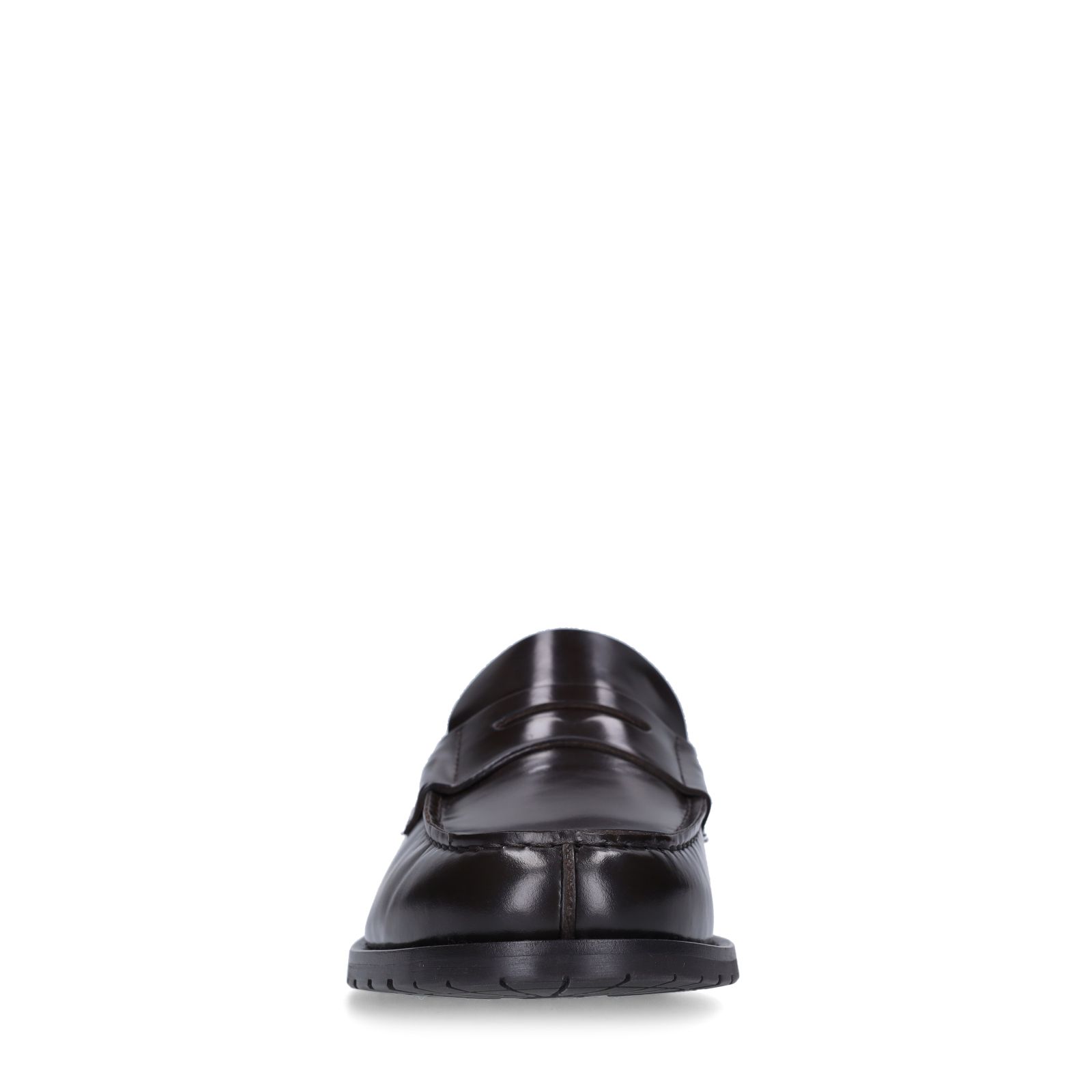 Bruine leren loafers