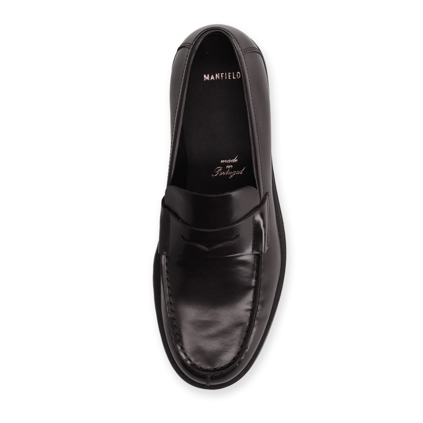 Bruine leren loafers
